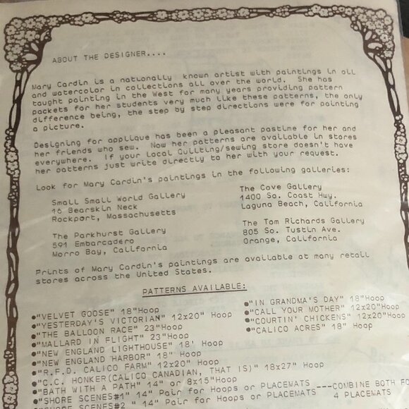 Vintage New England Lighthouse Quilted Hoop Kit - Picture 4 of 4